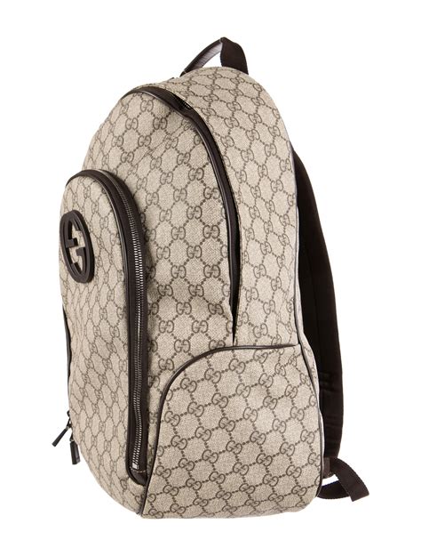 gucci gg supreme interlocking g backpack|gucci supreme canvas backpack.